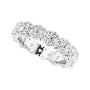 Sapphire Row Lab-Grown Diamond Cluster Eternity Band - Platinum, 4 (view 5)