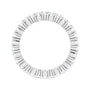 Sapphire Row Lab-Grown Diamond Cluster Eternity Band - 14K White Gold, 4 (view 2)