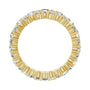 Sapphire Row Lab-Grown Diamond Cluster Eternity Band - 14K Yellow Gold, 4.5 (view 2)