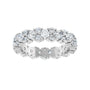 Sapphire Row Lab-Grown Diamond Cluster Eternity Band - Platinum (view 3)