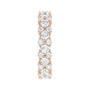 Sapphire Row Lab-Grown Diamond Cluster Eternity Band - 14K Rose Gold, 4 (view 4)