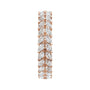 Sapphire Row Natural Diamond Double Marquise Eternity Band - 14K Rose Gold (view 4)