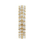 Sapphire Row Lab-Grown Diamond Double Marquise Eternity Band - 14K Yellow Gold (view 4)
