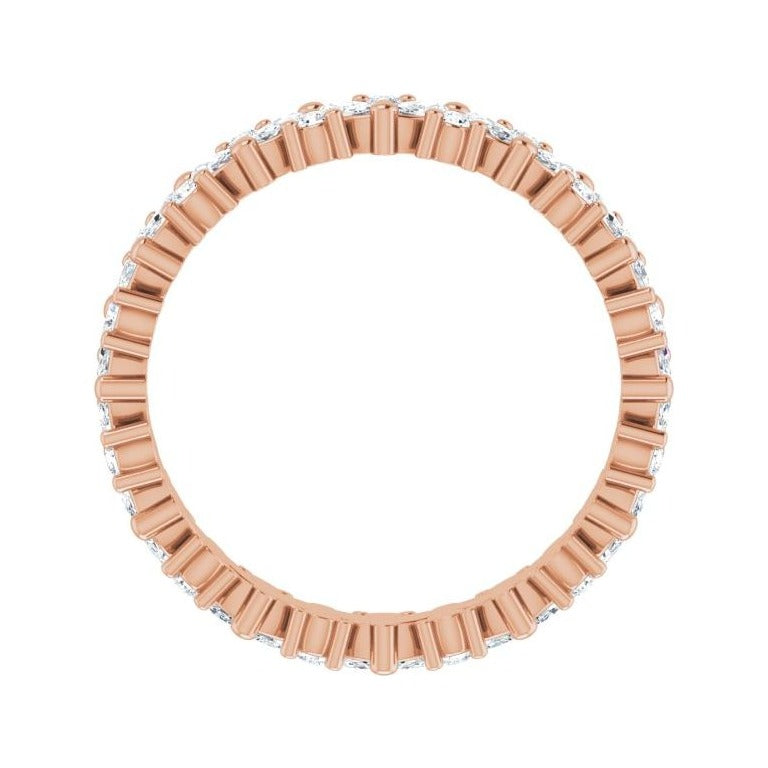 Sapphire Row Natural Diamond Marquise Cluster Band - 14K Rose Gold, 7.5 (view 2)