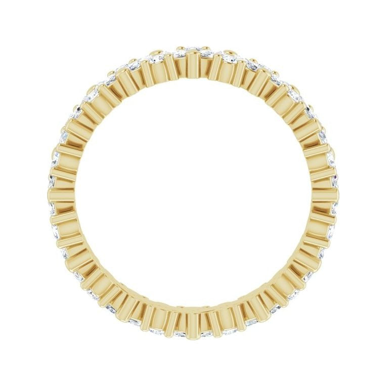 Sapphire Row Natural Diamond Marquise Cluster Band - 14K Yellow Gold, 6 (view 2)
