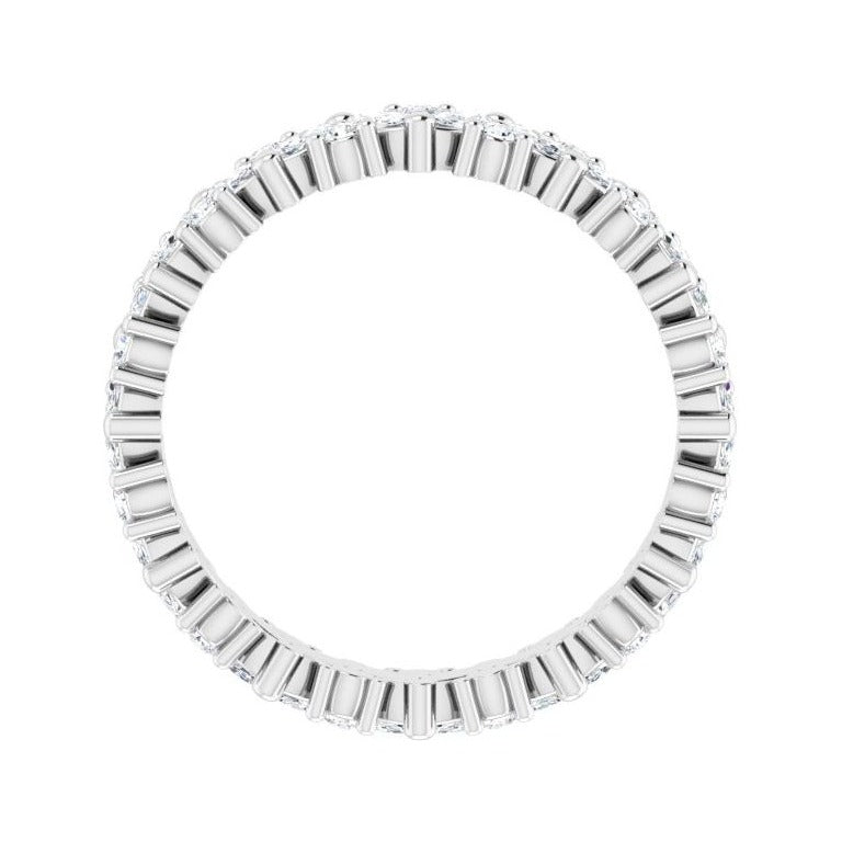 Sapphire Row Natural Diamond Marquise Cluster Band - Platinum, 6.5 (view 2)