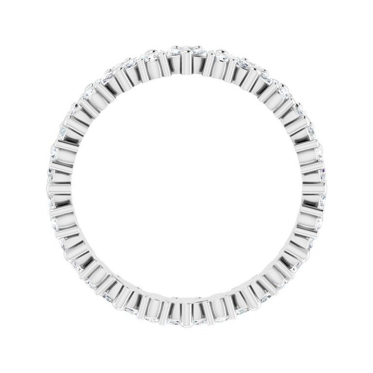 Sapphire Row Natural Diamond Marquise Cluster Band - Platinum, 7.5 (view 2)