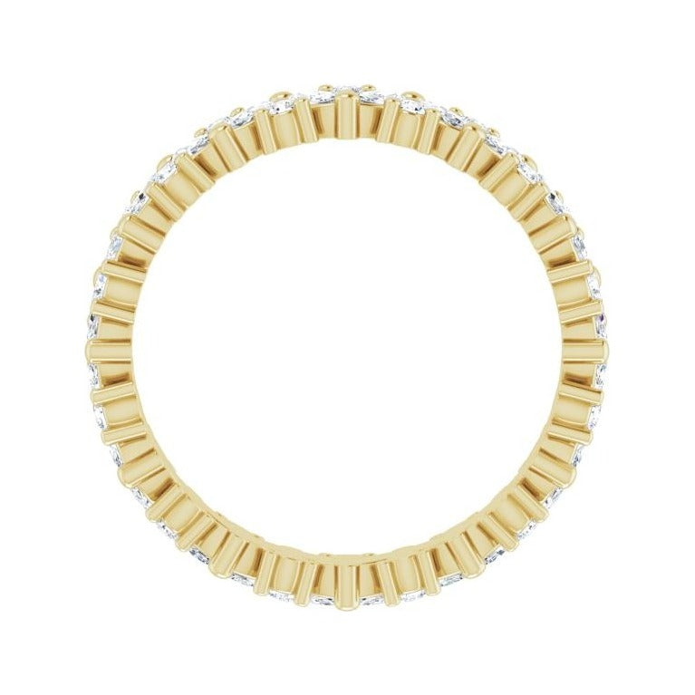 Sapphire Row Natural Diamond Marquise Cluster Band - 14K Yellow Gold, 7.5 (view 2)