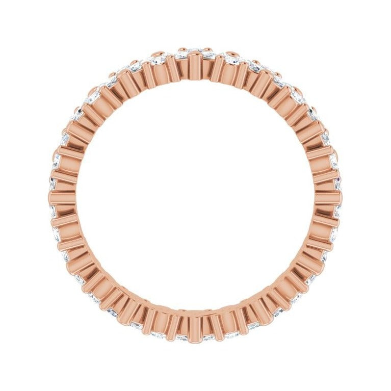 Sapphire Row Natural Diamond Marquise Cluster Band - 14K Rose Gold, 6 (view 2)