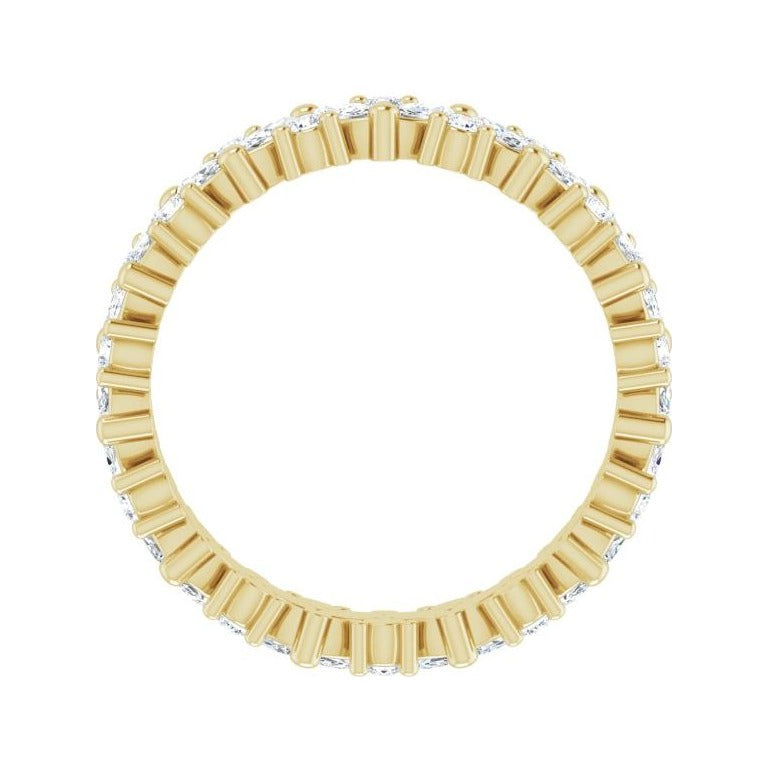 Sapphire Row Natural Diamond Marquise Cluster Band - 14K Yellow Gold (view 2)