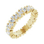 Sapphire Row Lab-Grown Diamond Marquise Cluster Band - 14K Yellow Gold, 4