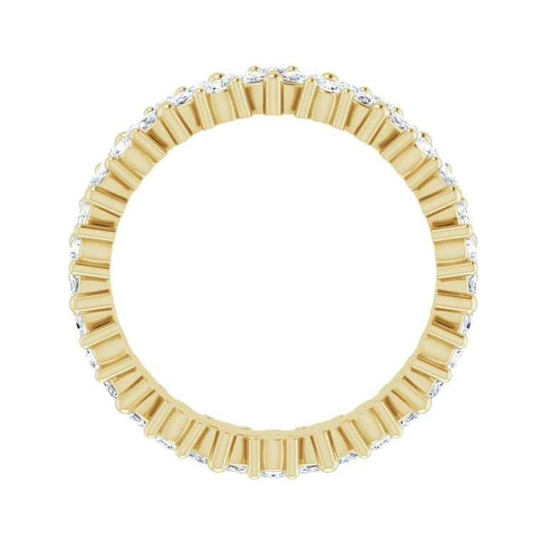 Sapphire Row Lab-Grown Diamond Marquise Cluster Band - 14K Yellow Gold, 4 (view 2)