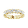 Sapphire Row Lab-Grown Diamond Marquise Cluster Band - 14K Yellow Gold, 4 (view 3)