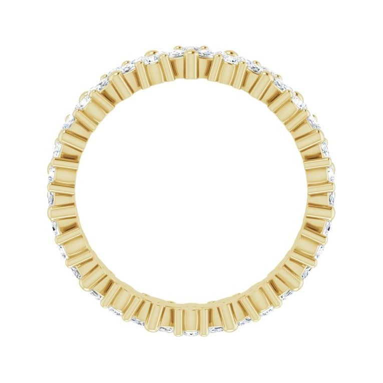 Sapphire Row Lab-Grown Diamond Marquise Cluster Band - 14K Yellow Gold, 5 (view 2)