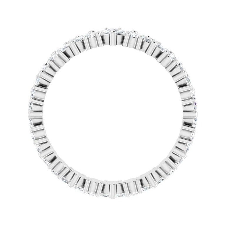 Sapphire Row Lab-Grown Diamond Marquise Cluster Band - Platinum, 8 (view 2)