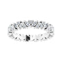 Sapphire Row Lab-Grown Diamond Marquise Cluster Band - Platinum, 8 (view 3)