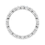 Sapphire Row Lab-Grown Diamond Marquise Cluster Band - 14K White Gold, 4.5 (view 2)