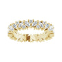 Sapphire Row Lab-Grown Diamond Marquise Cluster Band - 14K Yellow Gold, 4.5 (view 3)