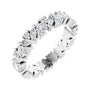 Sapphire Row Lab-Grown Diamond Marquise Cluster Band - 14K White Gold, 5