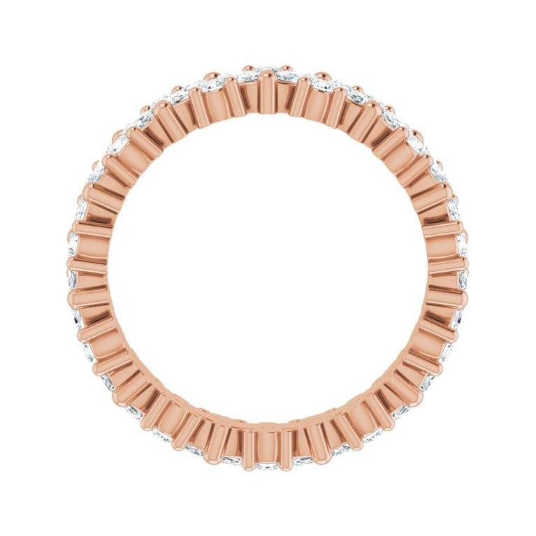 Sapphire Row Lab-Grown Diamond Marquise Cluster Band - 14K Rose Gold, 4 (view 2)