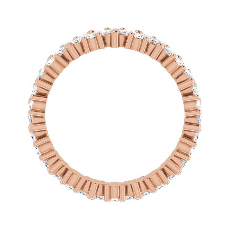 Sapphire Row Lab-Grown Diamond Marquise Cluster Band - 14K Rose Gold, 5 (view 2)