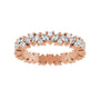 Sapphire Row Lab-Grown Diamond Marquise Cluster Band - 14K Rose Gold, 7 (view 3)