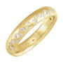 Sapphire Row Natural Diamond Flush-Set Scatter Band - 14K Yellow Gold