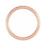 Sapphire Row Natural Diamond Flush-Set Scatter Band - 14K Rose Gold (view 2)
