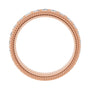 Sapphire Row Natural Diamond Rope-Edge Eternity Band - 14K Rose Gold, 2.5 mm, 8 (view 2)