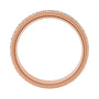 Sapphire Row Natural Diamond Rope-Edge Eternity Band - 14K Rose Gold, 2 mm, 7.5 (view 2)