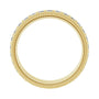 Sapphire Row Natural Diamond Rope-Edge Eternity Band - 14K Yellow Gold, 2 mm, 7.5 (view 2)