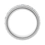 Sapphire Row Natural Diamond Rope-Edge Eternity Band - Platinum, 3 mm, 5.5 (view 2)
