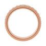 Sapphire Row Lab-Grown Diamond Rope-Edge Eternity Band - 14K Rose Gold, 2 mm, 5 (view 2)