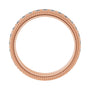 Sapphire Row Lab-Grown Diamond Rope-Edge Eternity Band - 14K Rose Gold, 2 mm, 7 (view 2)