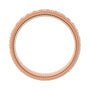 Sapphire Row Lab-Grown Diamond Rope-Edge Eternity Band - 14K Rose Gold, 2 mm, 8 (view 2)