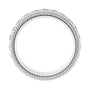 Sapphire Row Lab-Grown Diamond Rope-Edge Eternity Band - 14K White Gold, 2.5 mm, 6.5 (view 2)