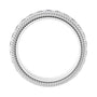 Sapphire Row Lab-Grown Diamond Rope-Edge Eternity Band - Platinum, 2 mm, 4 (view 2)