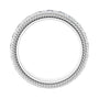 Sapphire Row Lab-Grown Diamond Rope-Edge Eternity Band - Platinum, 3 mm, 8 (view 2)