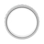 Sapphire Row Lab-Grown Diamond Rope-Edge Eternity Band - 14K White Gold, 2 mm, 6 (view 2)