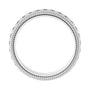 Sapphire Row Lab-Grown Diamond Rope-Edge Eternity Band - 14K White Gold, 2 mm, 7 (view 2)