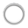 Sapphire Row Lab-Grown Diamond Rope-Edge Eternity Band - 14K White Gold, 3 mm, 4 (view 2)