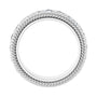 Sapphire Row Lab-Grown Diamond Rope-Edge Eternity Band - 14K White Gold, 3 mm, 6 (view 2)