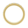 Sapphire Row Lab-Grown Diamond Rope-Edge Eternity Band - 14K Yellow Gold, 2.5 mm, 5.5 (view 2)
