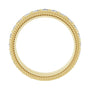 Sapphire Row Lab-Grown Diamond Rope-Edge Eternity Band - 14K Yellow Gold, 2.5 mm, 7.5 (view 2)