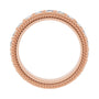 Sapphire Row Lab-Grown Diamond Rope-Edge Eternity Band - 14K Rose Gold, 2.5 mm, 5 (view 2)