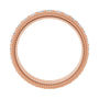 Sapphire Row Lab-Grown Diamond Rope-Edge Eternity Band - 14K Rose Gold, 2 mm, 6.5 (view 2)