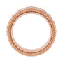 Sapphire Row Lab-Grown Diamond Rope-Edge Eternity Band - 14K Rose Gold, 3 mm, 4.5 (view 2)