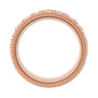 Sapphire Row Lab-Grown Diamond Rope-Edge Eternity Band - 14K Rose Gold, 3 mm, 7.5 (view 2)
