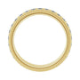 Sapphire Row Lab-Grown Diamond Rope-Edge Eternity Band - 14K Yellow Gold, 2 mm, 7 (view 2)