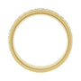Sapphire Row Lab-Grown Diamond Rope-Edge Eternity Band - 14K Yellow Gold, 2 mm, 8 (view 2)